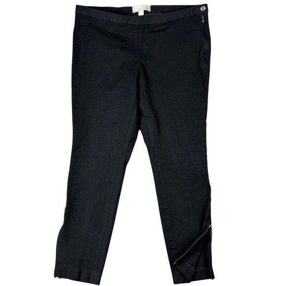 Banana Republic Pants - Banana Republic Women's 10 Sloan Fit Black Ankle Work Trouser Pants Side Zip